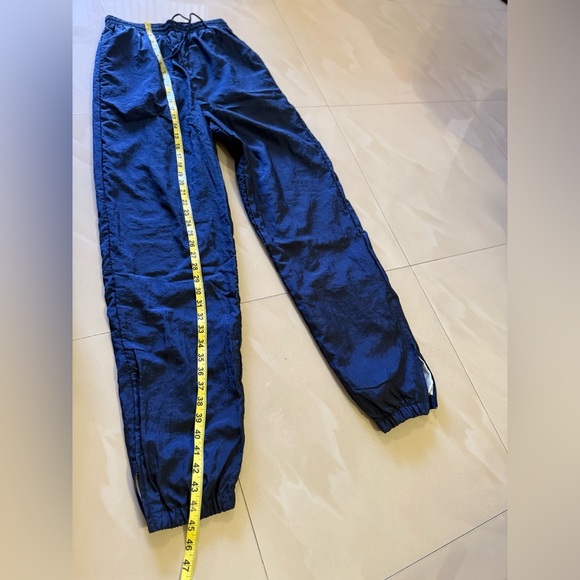 MacGregor‎ Nylon Jogging Pants size S blue sport pants  ankle zipper pockets - Picture 14 of 16